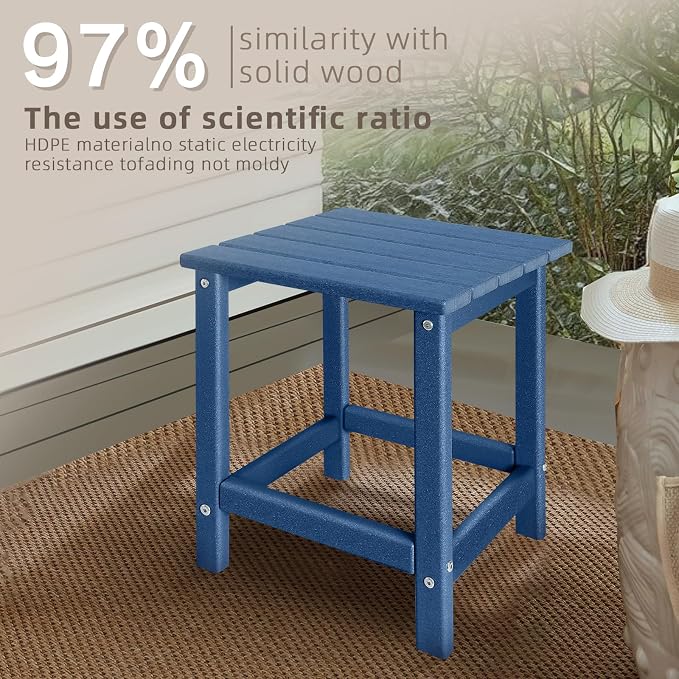 Outdoor Side Tables Adirondack, HDPE Small Table - Image 7