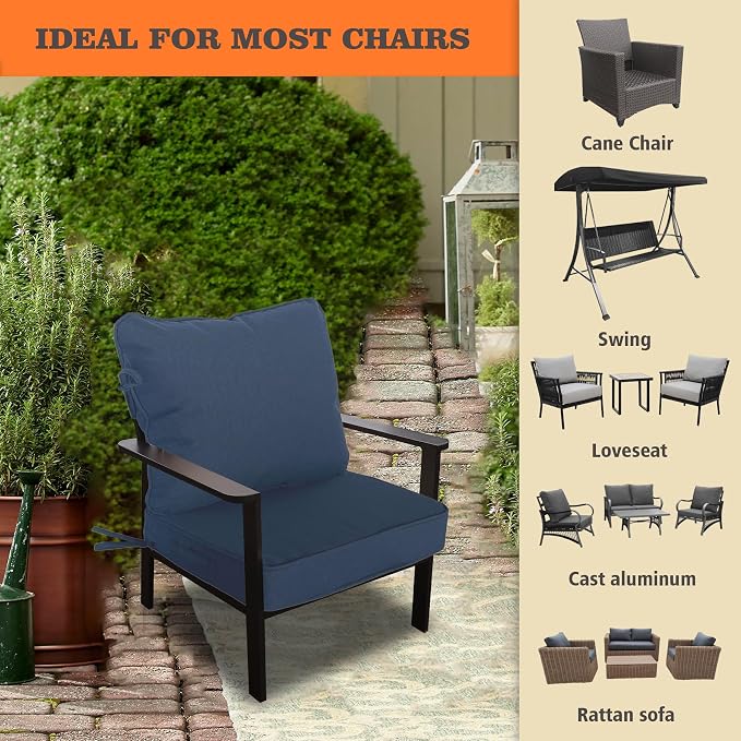 Goodgoods 19"x19" Outdoor Universal Cushion Set of 1 Water-Proof - Image 4