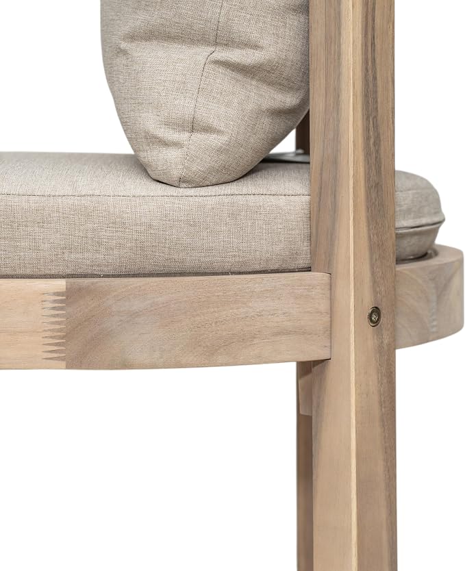 Christopher Knight Home Kuart Acacia Wood Outdoor Bar Stool Set of 2 - Image 13