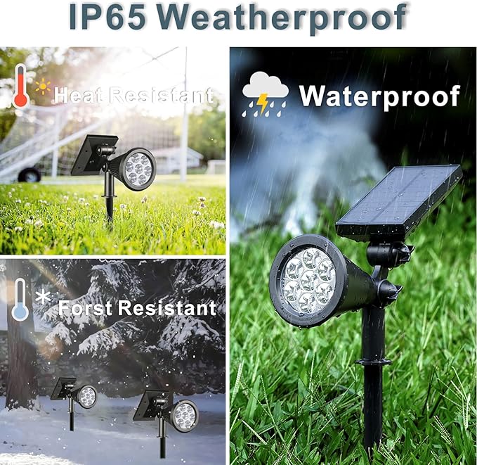Solar Spotlights, Outdoor Ground Spot Light - Image 5
