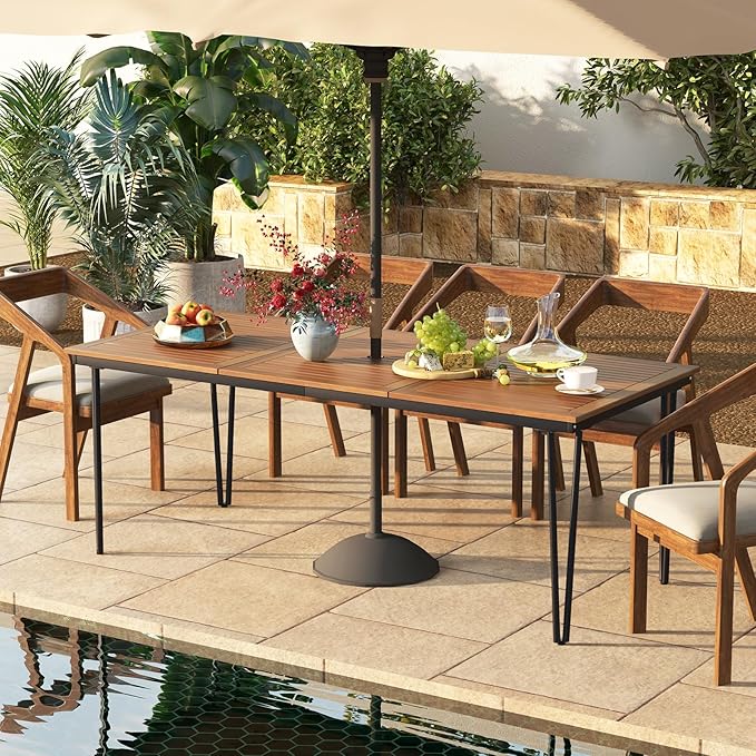 Tangkula 79 Inch Outdoor Dining Table - Image 2