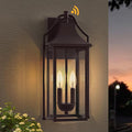  Outdoor Wall Sconce Fixtures, Dusk to Dawn Patio Lights Waterproof by Lawyettle