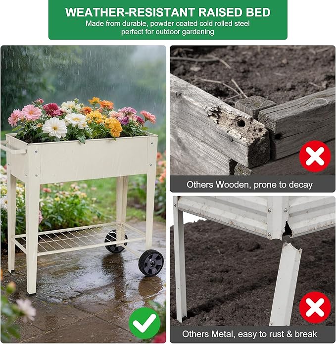 Elevated 32" Tall Raised Garden Bed - Image 7