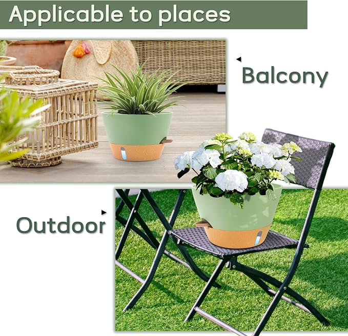 12-Inch Self Watering Planters - Image 6