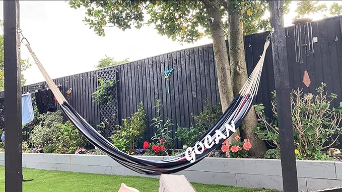 Brazilian Double Hammock 2 Person Extra Large 220x160cm Total Length 330cm Load - Image 3