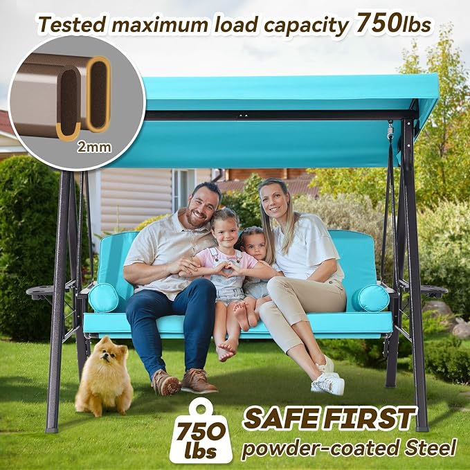 3 in 1 Outdoor Porch Swing - Image 4