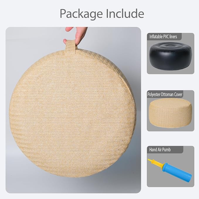 Outdoor Inflatable Ottoman - Image 4