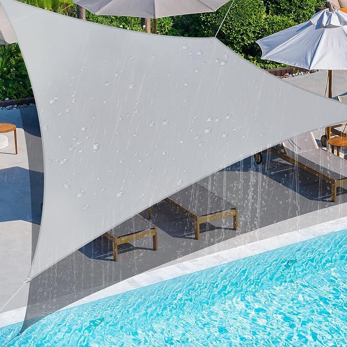 Coarbor 20'x22' Waterproof Sun Shade Sail Rectangle Canopy Shade Cover by Coarbor