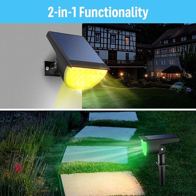 Solar Multicolor Lights Waterproof IP65, 8 Lighting Modes Solar Spot Lights - Image 4
