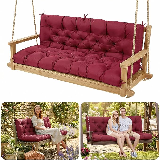 Porch Swing Cushions, Waterproof Swing Cushion by SLIMSTY