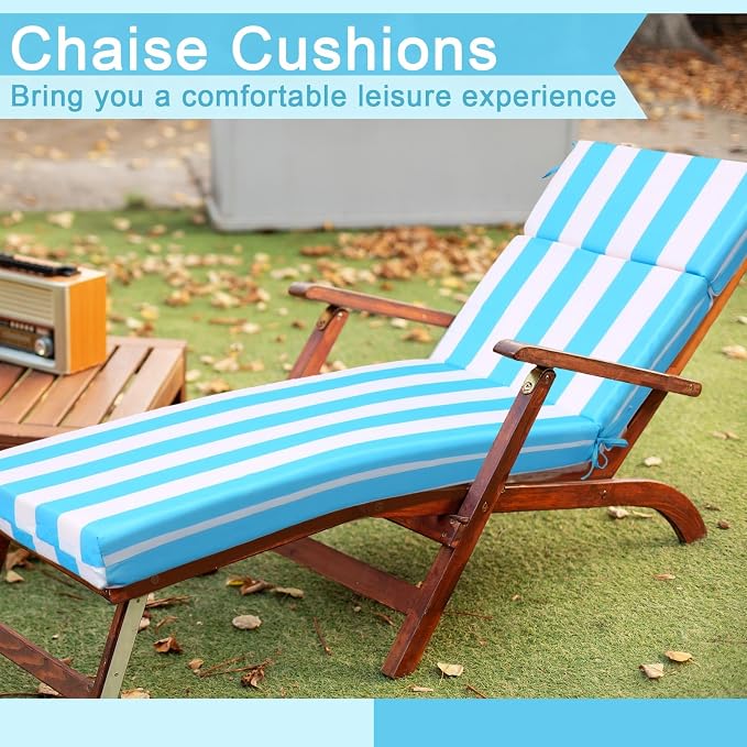 1 Pcs Indoor Outdoor Chaise Lounge Cushions Sponge Bench Outdoor Furniture - Image 5