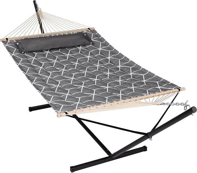 ANOW Double Hammock with Stand Included, 2 Person Hammock with Stand by ANOW
