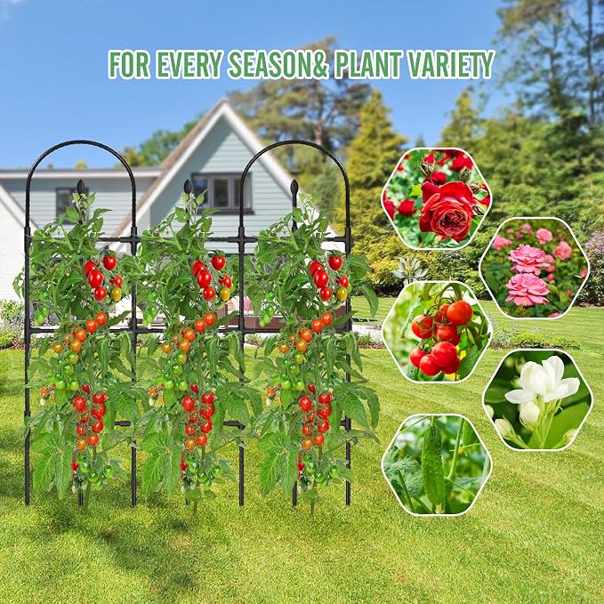 Trellis for Climbing Plants Outdoor, 47.2" H Garden Trellis, Rustproof Garden - Image 9