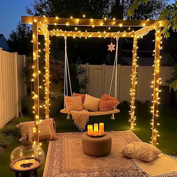 JMEXSUSS 2 Pack Solar String Lights Outdoor Waterproof, Total 400 LED 151FT - Image 3
