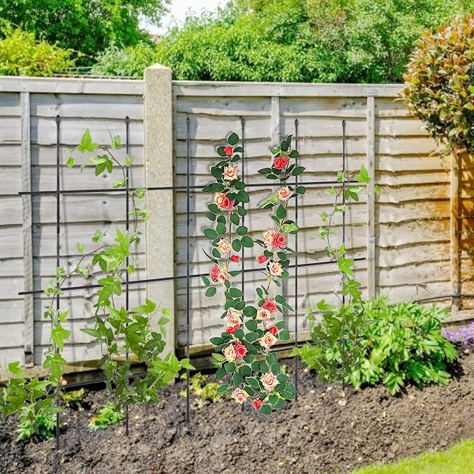 2 Pack Garden Trellis, 2 in 1 Plant Cages & Supports - Image 8