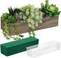 Dandat 1 Set Wood Boxes for Centerpieces 12x4 Inch Rectangle Wooden Planter Box by Dandat