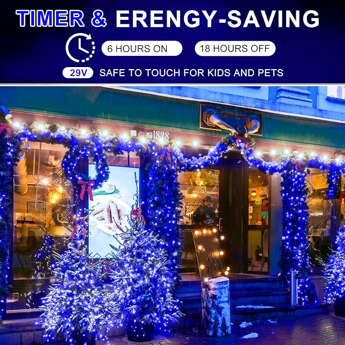 KNONEW 403ft 1000 LED Christmas Lights Outdoor String Light - Image 8