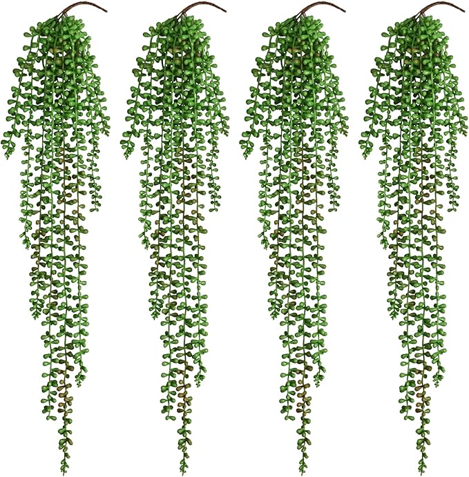 Waipfaru 4Pcs Artificial Hanging Plants, Fake Vines Fake Hanging Plants by Waipfaru