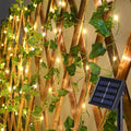 suddus Solar Ivy String Lights Outdoor Waterproof, 33ft 100 LED Fake Vines by SUDDUS