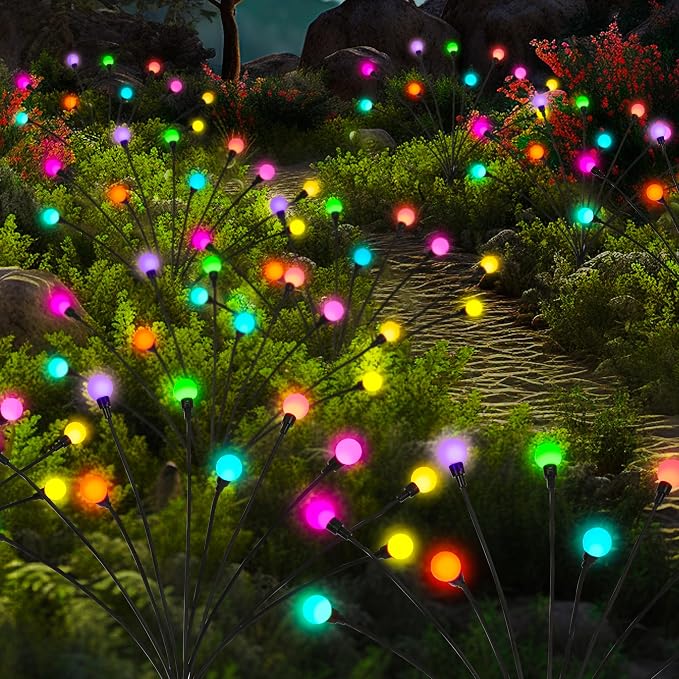 Solar Garden Lights Swaying, 40 LED Firefly Lights Outdoor Waterproof, Garden - Image 8