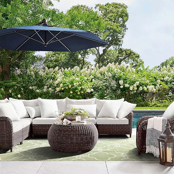 Ashler 20 x 20 Outdoor Pillows, Waterproof Inserts Set of 4 Water Resistant - Image 8
