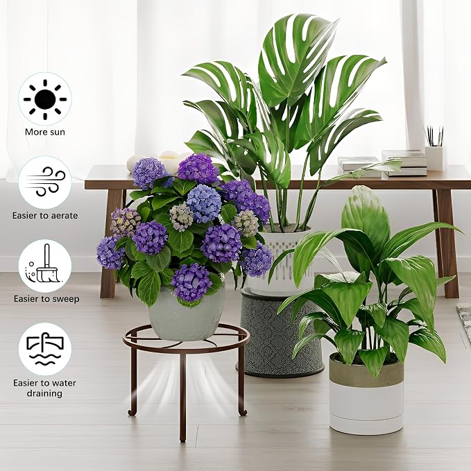 5 PackHeavy Duty Rack for Planter, Anti-Rust Flower Pot Stand Holder for - Image 4
