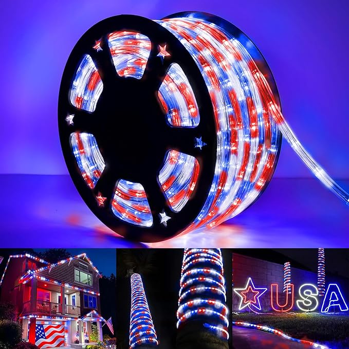 100ft LED Rope Lights Outdoor, 720 LED Connectable & Flexible Tube Lights - Image 2