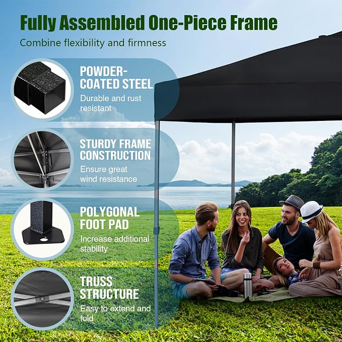 Eurmax USA NOMATTER ONE-Person Open&Close 10x10ft Pop Up Canopy Tent，Portable - Image 6