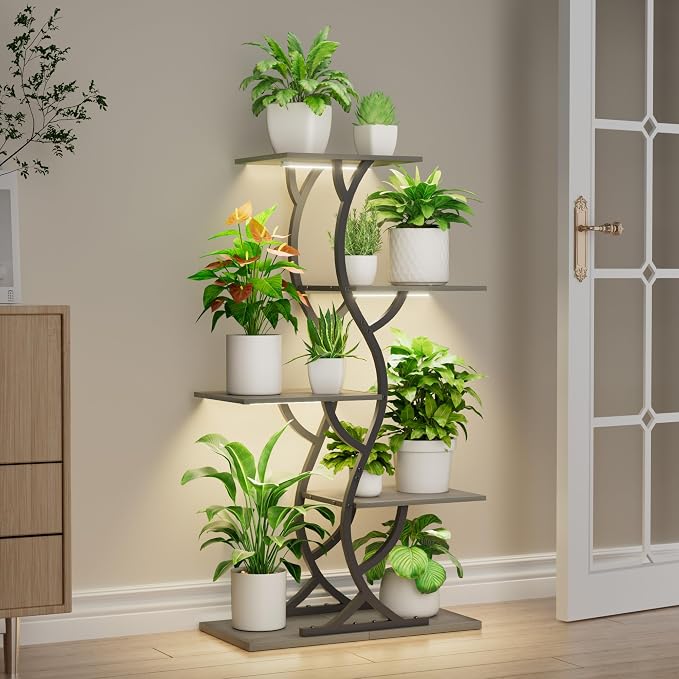 Plant Stand Indoor with Grow Lights - Image 9