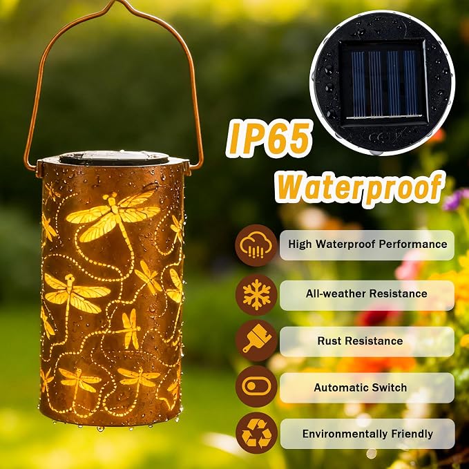 Dragonfly Solar Lanterns Outdoor Waterproof, Birthday Gifts - Image 3