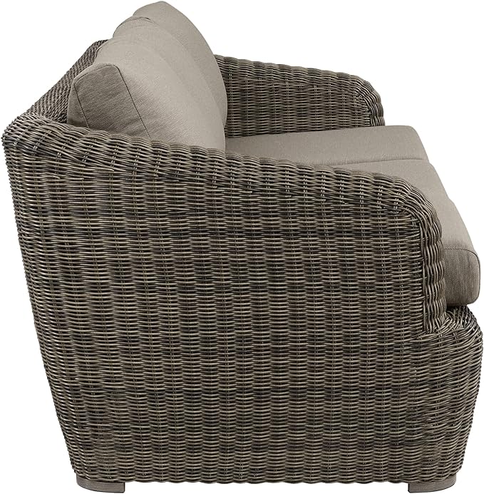 CHITA Patio Wicker 3-Seater Sofa - Image 5
