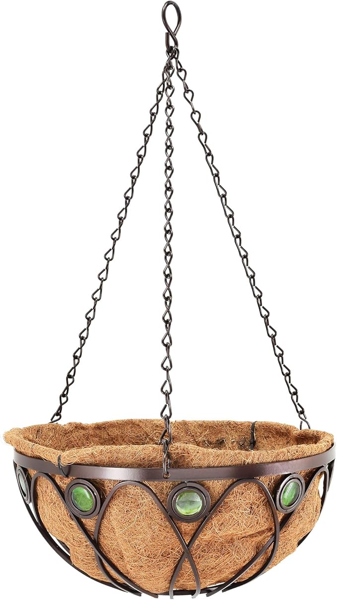 Arcadia Garden Products Emerald Series Round Hanging Basket Planters, 20-Inch - Image 2