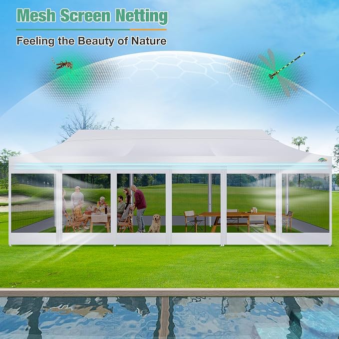 COBIZI 10x30 Canopy Tent, Heavy Duty Pop up Canopy - Image 4