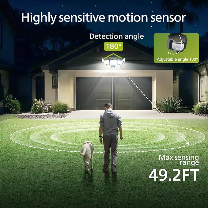 Philips Solar Security Light Outdoor Light 302 LEDs 1200lm，Solar-Powered - Image 4