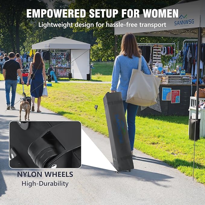 8X8 Pop Up Canopy Tent, Removable Pockets Sidewall - Image 5