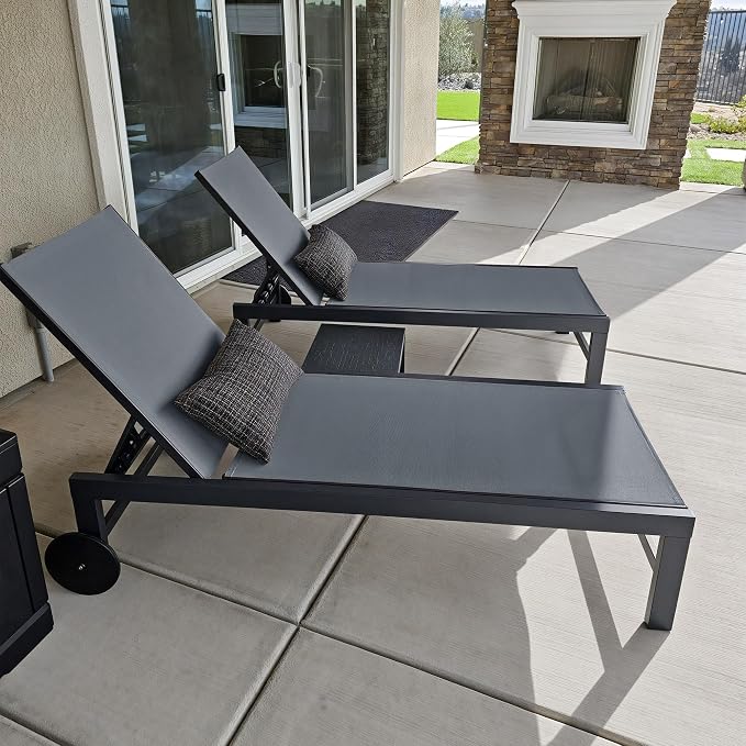 PURPLE LEAF Outdoor Chaise Lounge by PURPLELEAF