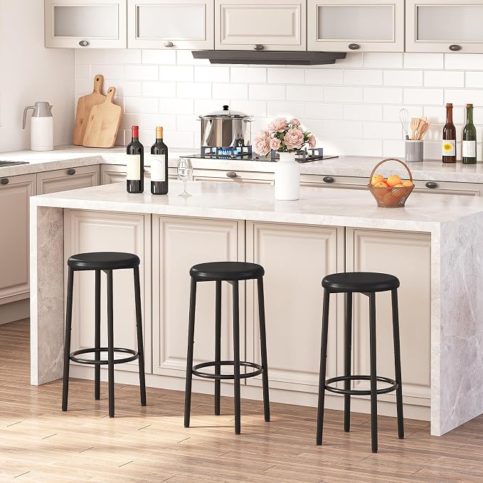 HOOBRO Bar Stools Set of 2, Bar Stools - Image 2