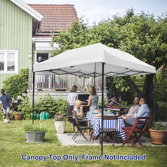 Joramoy 10×10 Canopy Replacement Top Only, Waterproof Pop Up Canopy Tent Top - Image 7