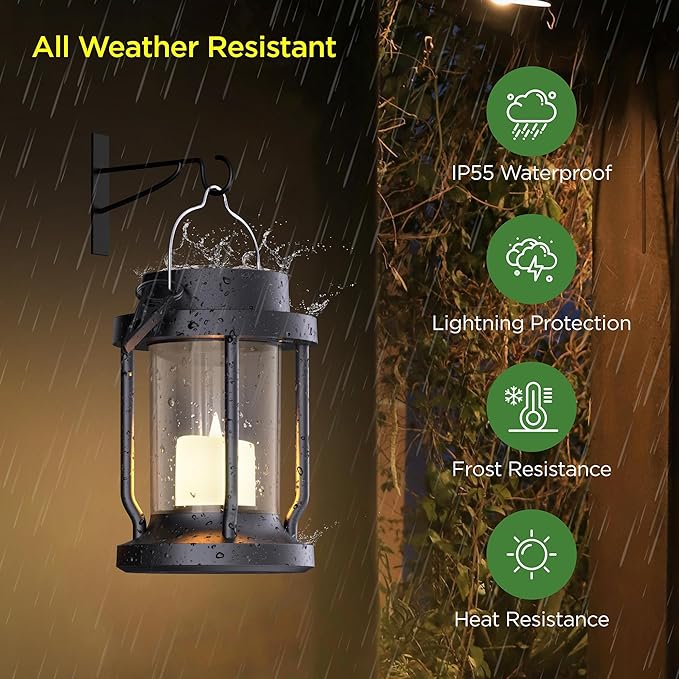 Solar Lantern Outdoor & Indoor Use – Hanging Solar Lights - Image 3