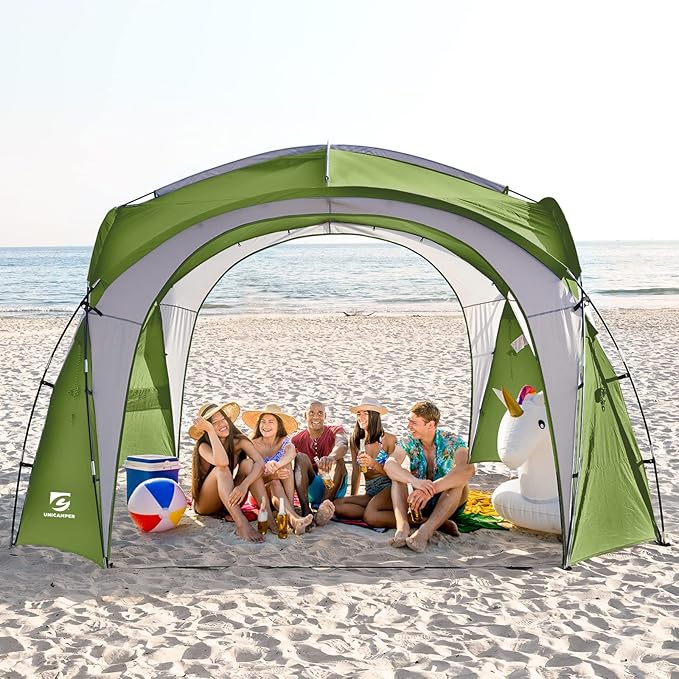 Beach Tent 12 X 12ft Large UPF50+ Pop Up Canopy by UNICAMPER