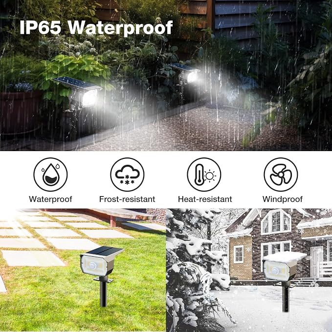 nipify 6 Pack Solar Lights Outdoor Waterproof, Motion Sensor Spot Lights 3 - Image 5