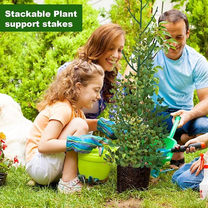 15 Pack Stackable Plant Support Stakes, Garden Trellis - Image 7