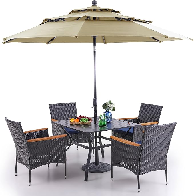 PHI VILLA 5 pcs Patio Dining Set by PHIVILLAThepioneerofcomfortablehouseholdsupplies