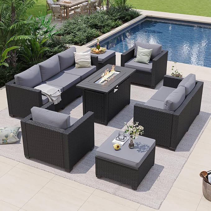 Aoxun 7 Piece Patio Furniture Set - Image 9