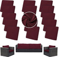 Outdoor Cushion Covers Set, Replacement by SUKAIKEQA