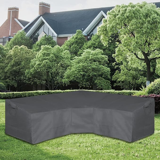 Easy-Going Patio V-Shaped Sectional Sofa Cover, Waterproof Outdoor Sectional - Image 2