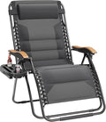 PHI VILLA XXL Oversized Padded Zero Gravity Chair, Foldable Patio Recliner by PHIVILLAThepioneerofcomfortablehouseholdsupplies