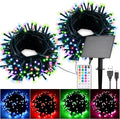 80Ft Solar String Lights for Outside, 18 Colors Changing 200 LED Solar Powered by Hozplex