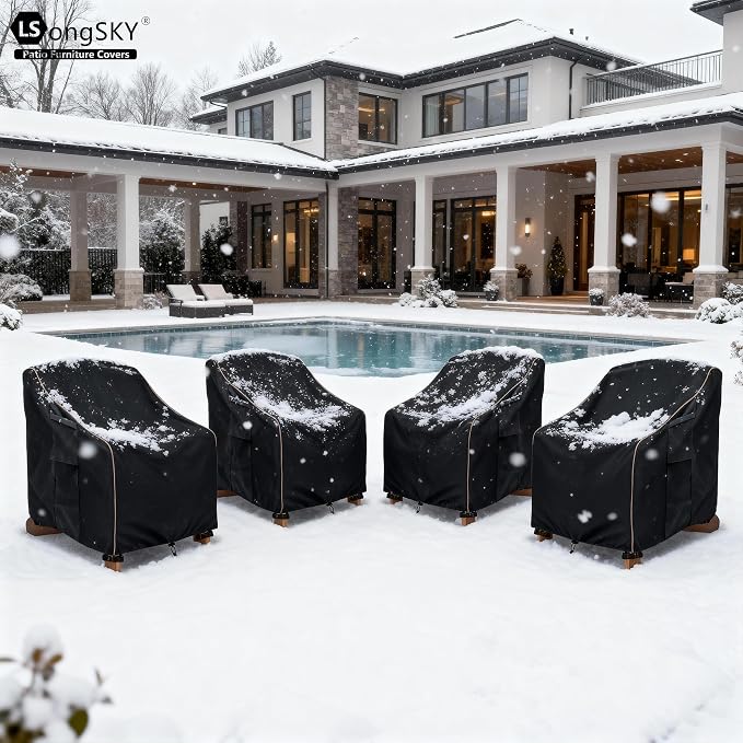Adirondack Chair Covers 2 Pack, Waterproof Heavy Duty Outdoor Chair Covers - Image 8
