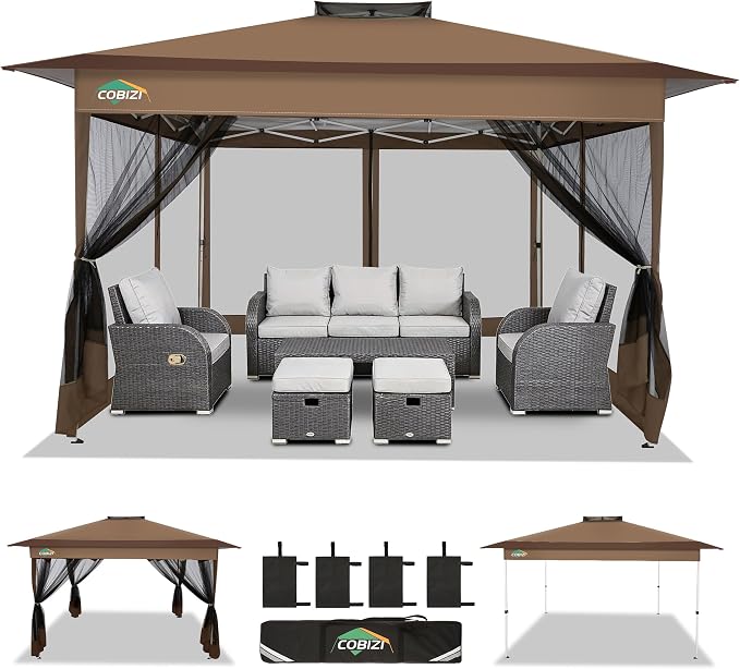 COBIZI 13x13 FT Pop up Gazebo on Clearance by COBIZI